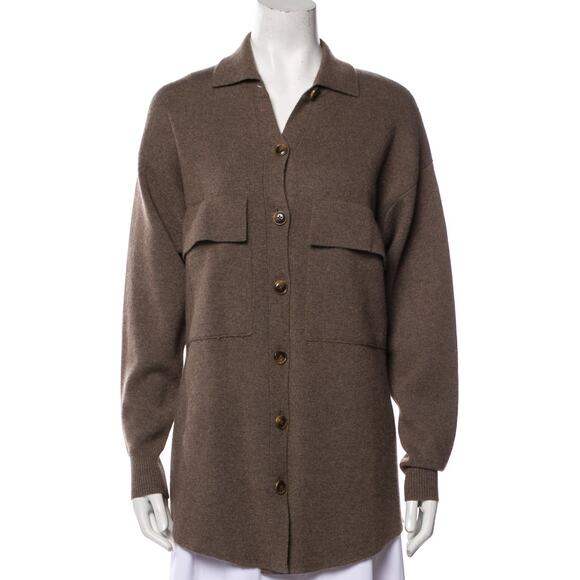 Autumn Cashmere Sweaters - Autumn Cashmere Cozy Brown Cardigan Sweater Size XS